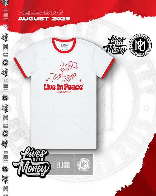 Live In Peace T-Shirt White.