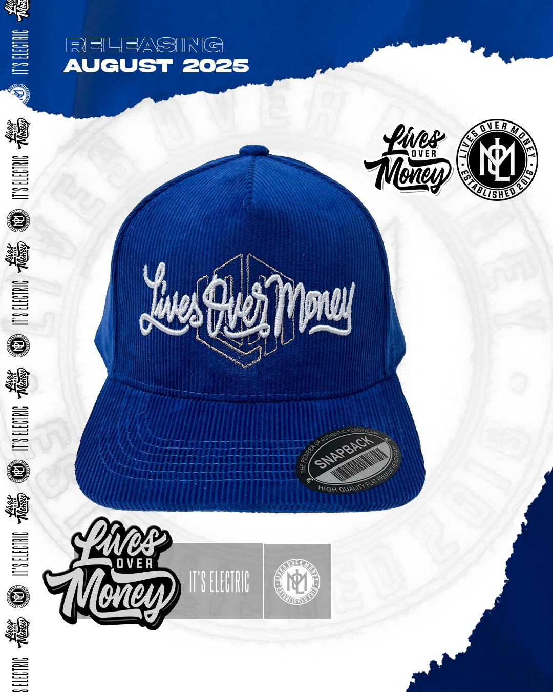 “Blue Surge” Snapback